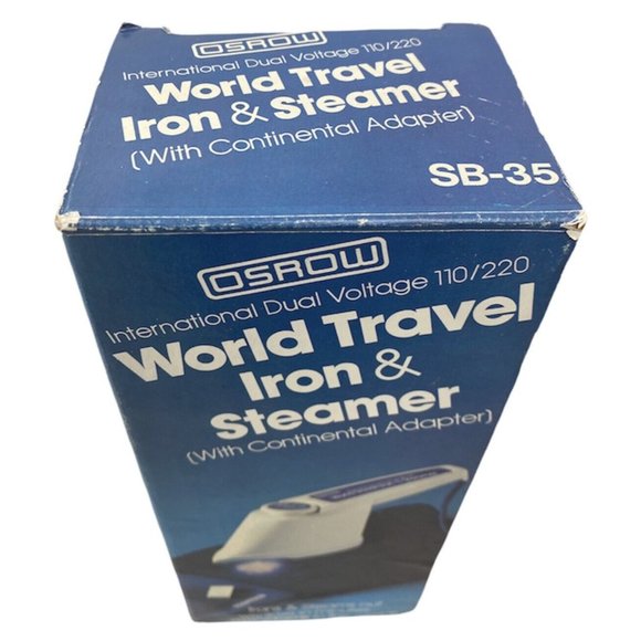 Vintage Osrow Dual Voltage World Travel Iron/Steamer  220V Adapter - Picture 2 of 6